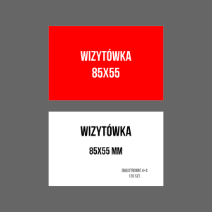 wizytówki dwustronne 85x55